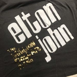 Elton John The Million Dollar Piano Tour T Shirt